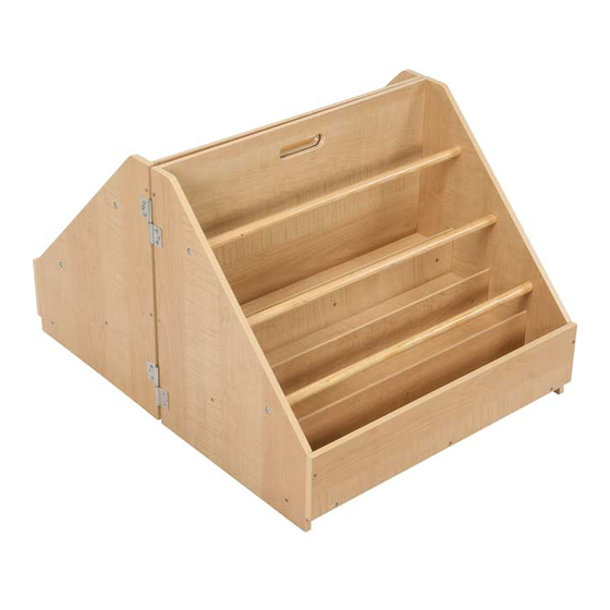 Really Good Stuff Reading Area Two-Sided Bookcase Assembly Instructions