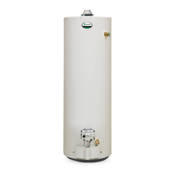 A.O. Smith GAS WATER HEATER Installation Instructions And Use & Care Manual