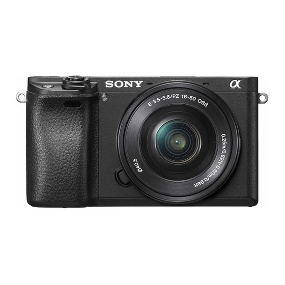 Sony A6300 Manuals