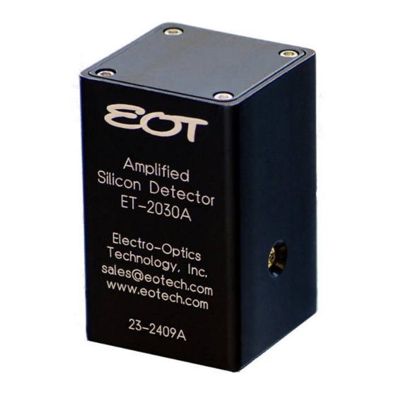 Electro-Optics Technology ET-2030A User Manual
