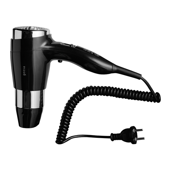 Geesa HAIRDRYER 6480 Instruction Manual