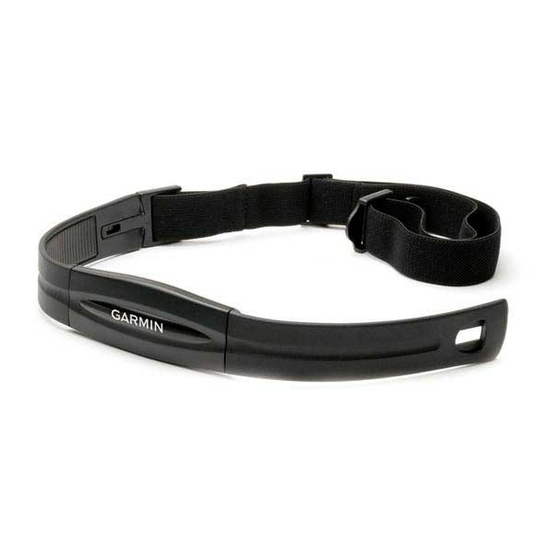 Garmin Heart Rate Monitor Instructions Manual