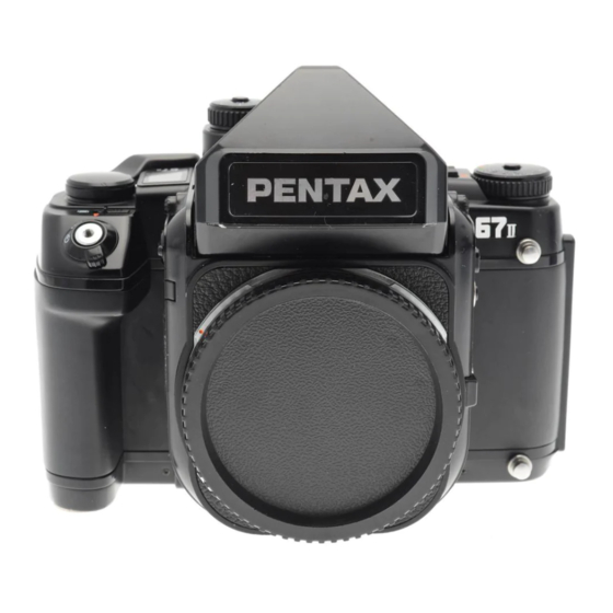 PENTAX 67 II SERVICE MANUAL Pdf Download | ManualsLib