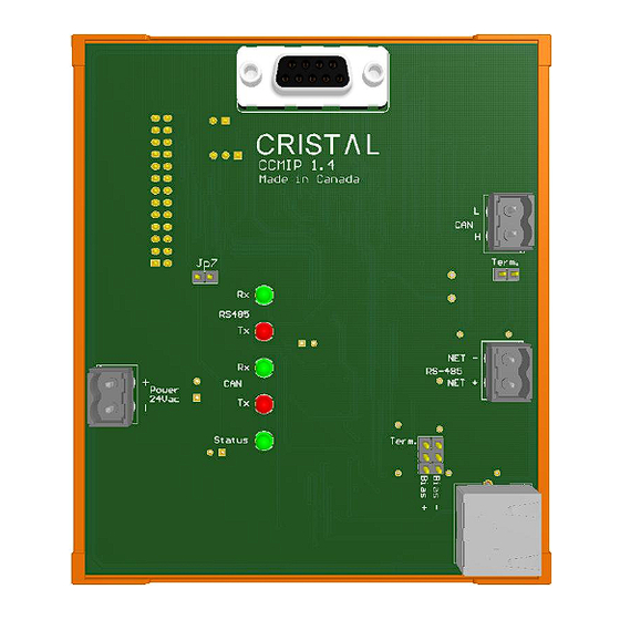 CRISTAL CCLP-Modbus Manual