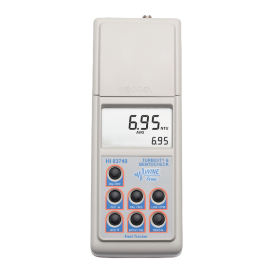 Hanna Instruments HI 83749 Instruction Manual