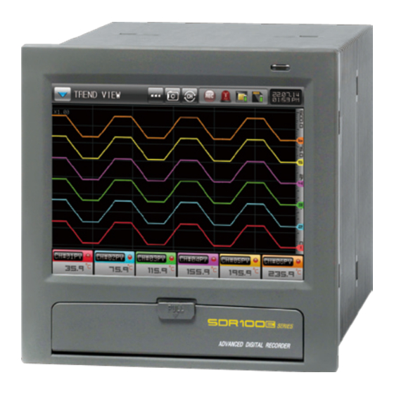 Samwon Tech SDR100E Series Recorder Manuals