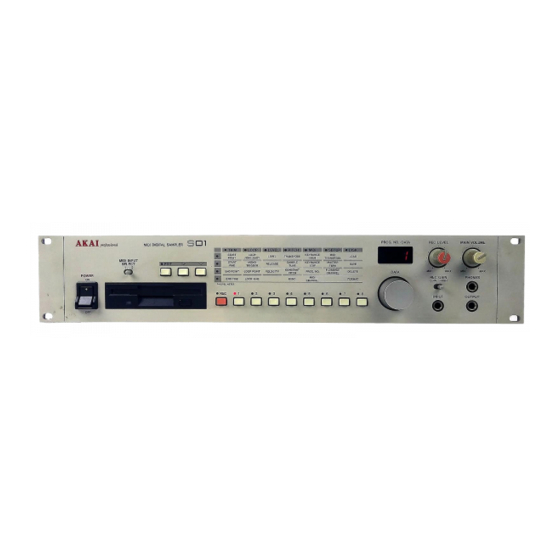 Akai S01 Operator's Manual