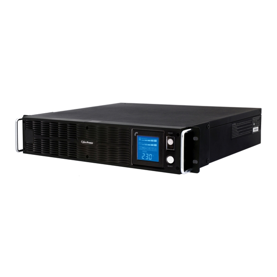 CyberPower PR3000ELCDRT2U User Manual