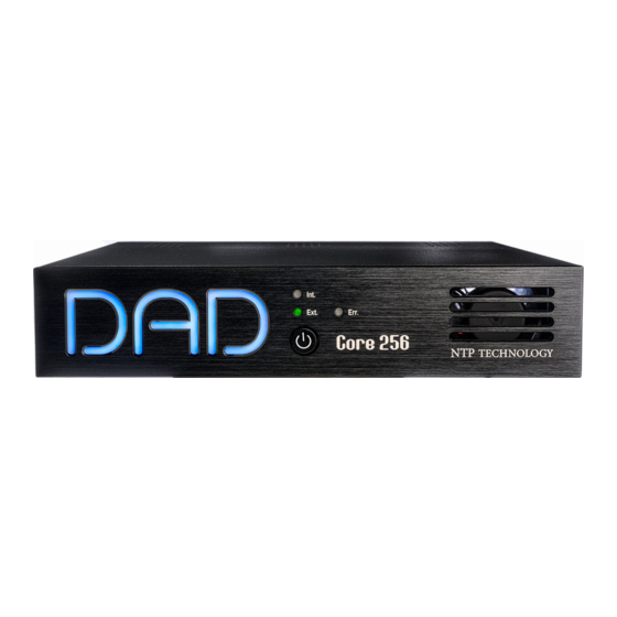 DAN NTP TECHNOLOGY DAD Thunder Core 256 Installation Manual