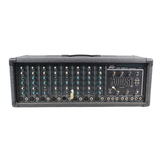 Peavey XR 680C Operating Manual