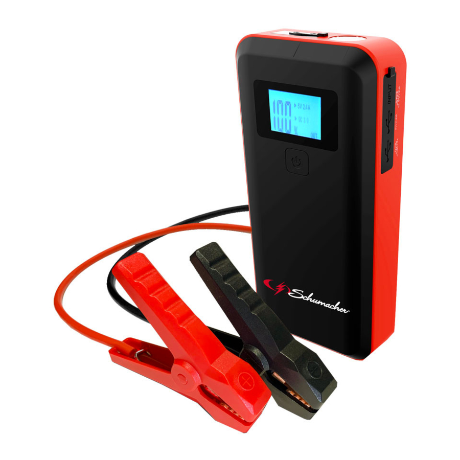 Schumacher SL1639 - Jump Starter/Power Pack Manual