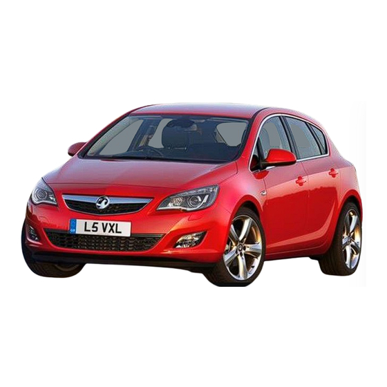 Vauxhall Astra Quick Reference Manual