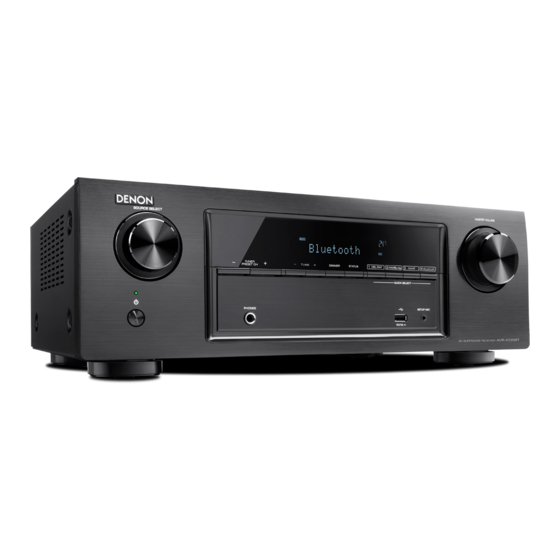 Denon AVR-X520BT Quick Start Manual