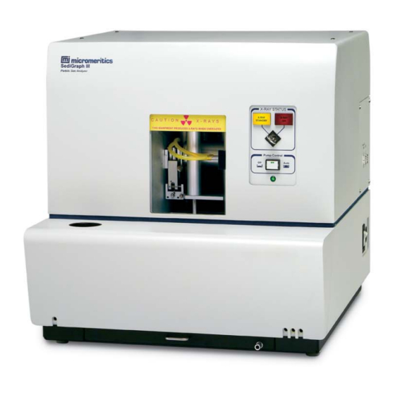 Micromeritics SediGraph III 5120 Service Manual