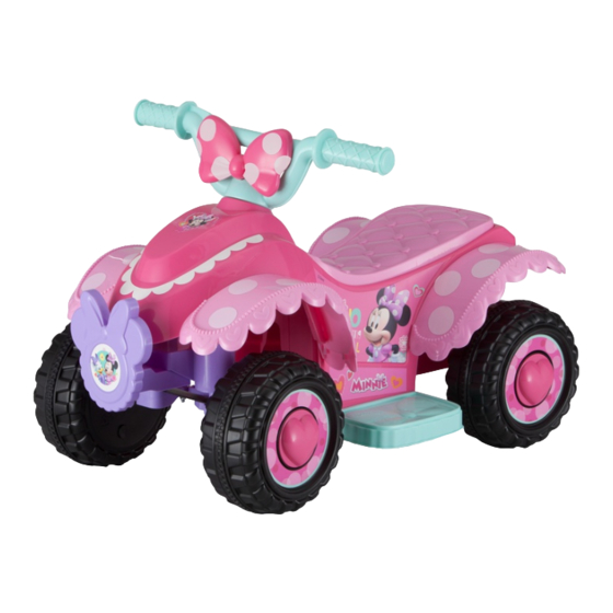 Kid trax disney minnie mouse sales 6v quad ride on manual