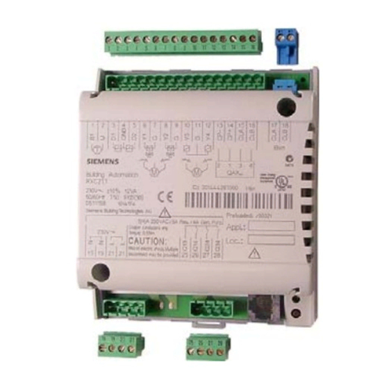 Siemens Desigo RXC21.5 Manual