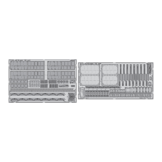 Eduard F4U-1D engine 1/32 Manual