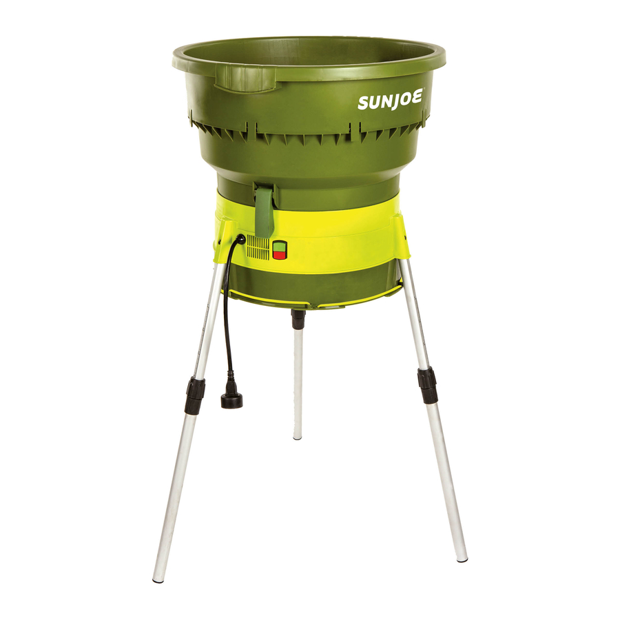 SunJoe SDJ616 - Bladeless Electric Leaf Mulcher + Shredder 13-AMP Manual