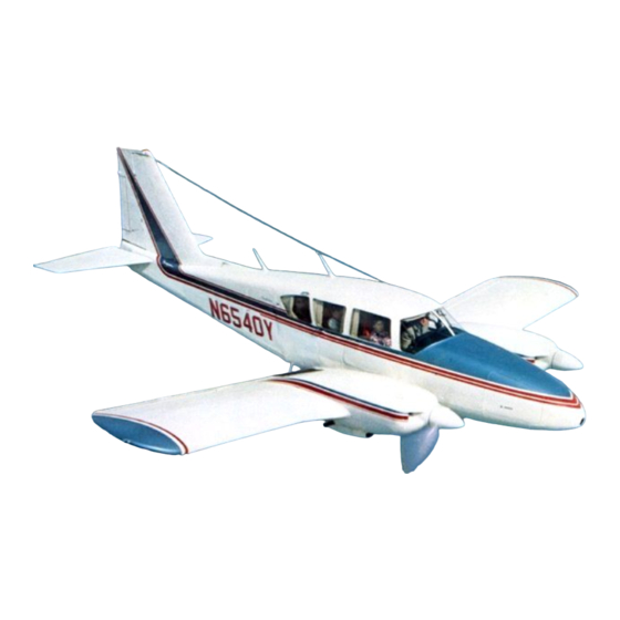 Piper AZTEC D PA-23-250 Owner's Handbook Manual