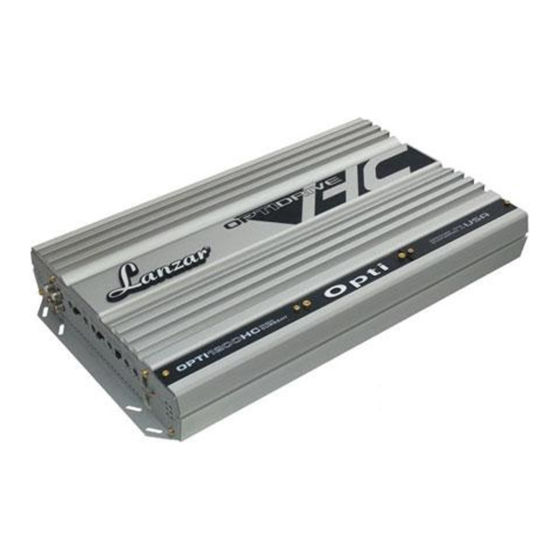 Lanzar OPTI 1200HC Owner's Manual