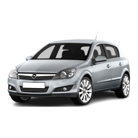 Vauxhall Astra Quick Reference Manual
