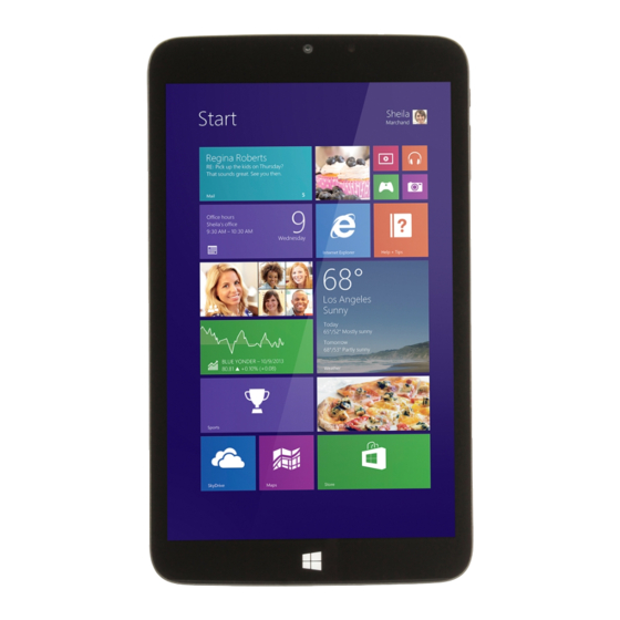 Winbook TW801 Quick Start Manual