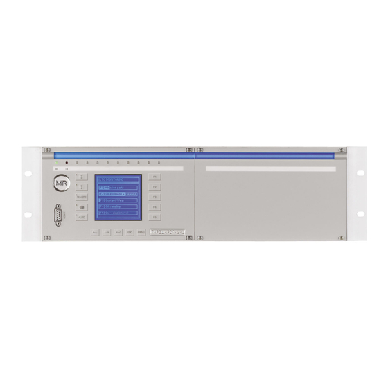 MR TAPCON 240 Quick Reference Manual