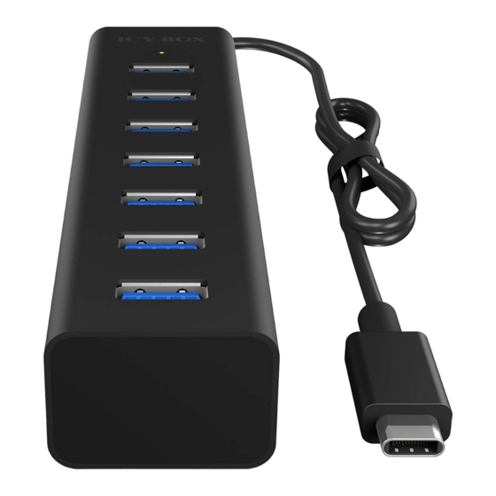 Icy Box IB-HUB1700-U3 Manuals