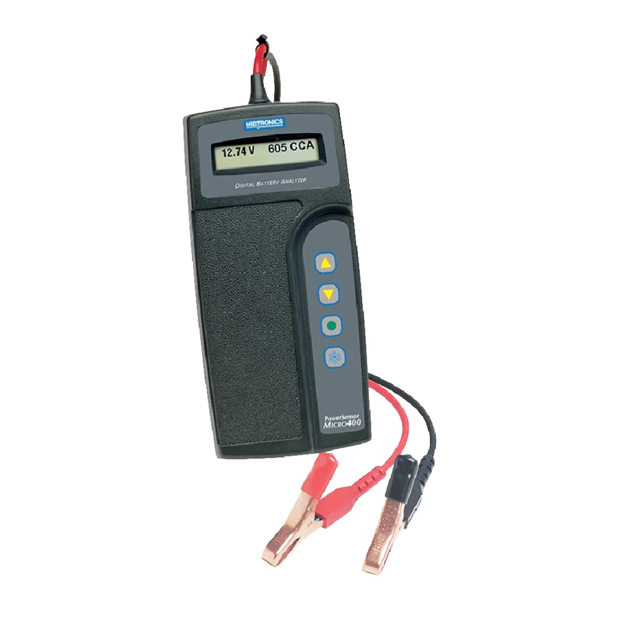 Midtronics PowerSensor MICRO 400 - Digital Battery Analyzer Manual