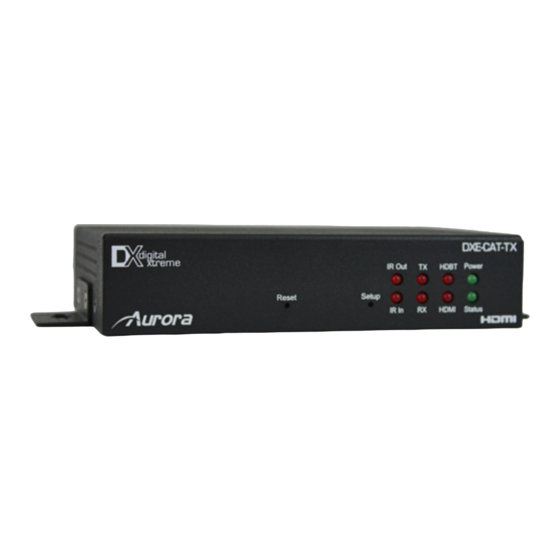 Aurora DXE-CAT-S1 Manuals