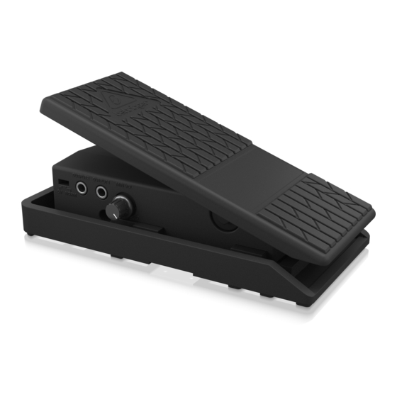 BEHRINGER FOOT CONTROLLER FCV100 USER MANUAL Pdf Download ManualsLib
