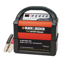 Black & Decker 4/10/20/40 Amp 12 Volt Smart Battery Charger WITH 110 AMP ENGINE START, ALTERNATOR VOLTAGE CHECK AND BATTERY RECONDITION FUNCTIO User's Manual & Warranty Information
