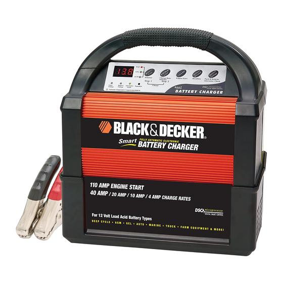 BLACK & DECKER 4/10/20/40 AMP 12 VOLT SMART BATTERY CHARGER WITH