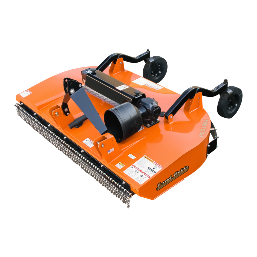 LAND PRIDE RCD1884 OPERATOR'S MANUAL Pdf Download ManualsLib