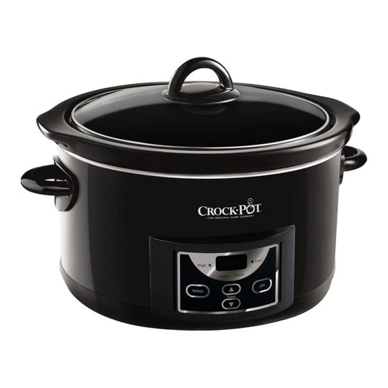 CROCK-POT SCCPRC507B INSTRUCTION MANUAL Pdf Download | ManualsLib