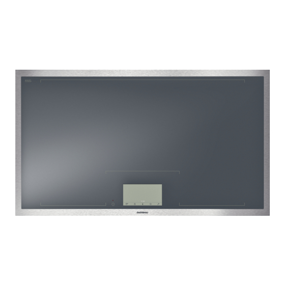 GAGGENAU CX 491 610 USE AND CARE MANUAL Pdf Download ManualsLib