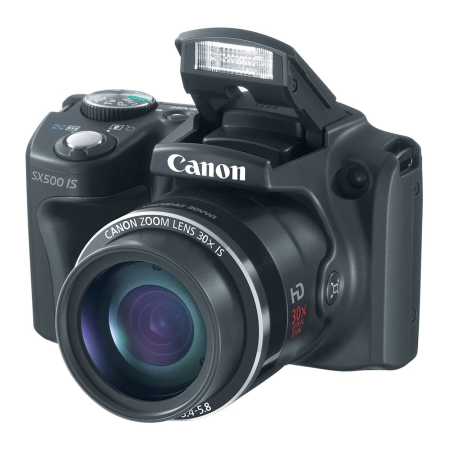 Canon PowerShot SX500 IS Getting Started