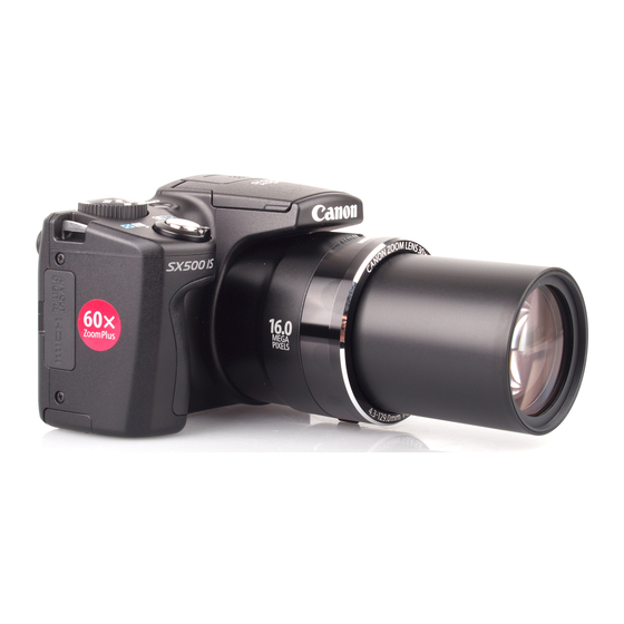 Canon PowerShot SX500 IS Getting Started
