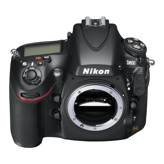 Nikon D800 Update Manual