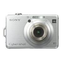Sony Cyber-shot DSC-W100 User's Manual / Troubleshooting