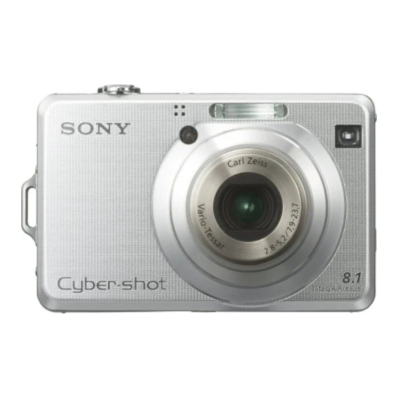 Sony Cyber-shot DSC-W100 User's Manual / Troubleshooting