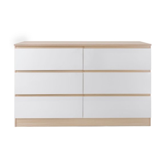 Mocka Jolt Six Drawer - Wide Assembly Instructions Manual