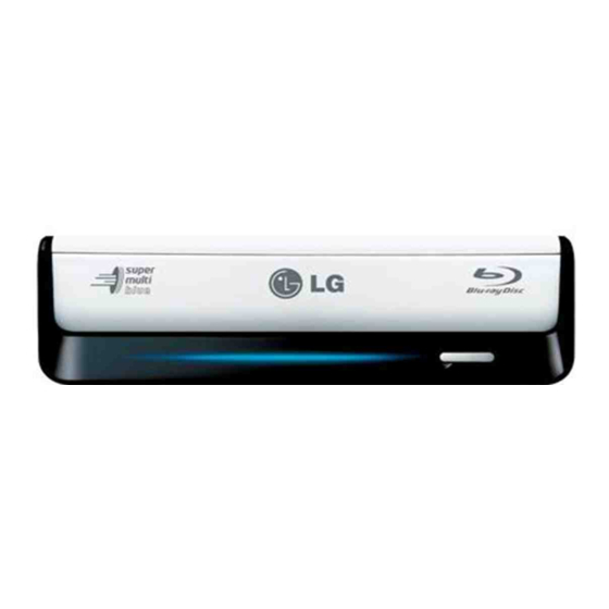 LG BE08LU20 - 8X External Blu-ray ReWrite Drive Manuals