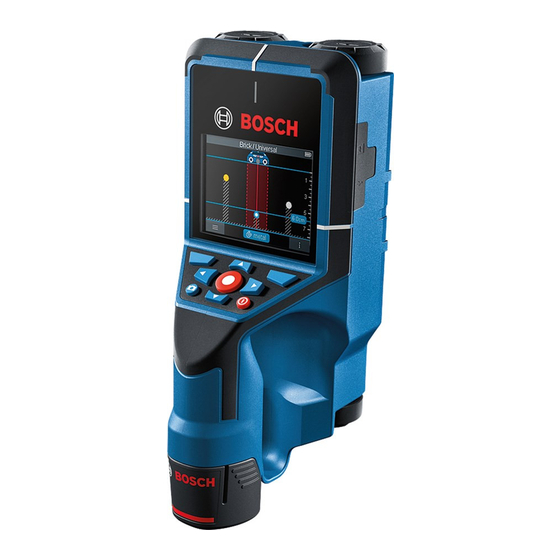Bosch Professional Wallscanner D-tect 200 C Original Instructions Manual