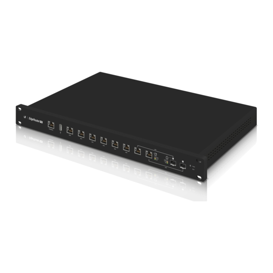 Ubiquiti EdgeRouter PRO ERPro-8 Quick Start Manual