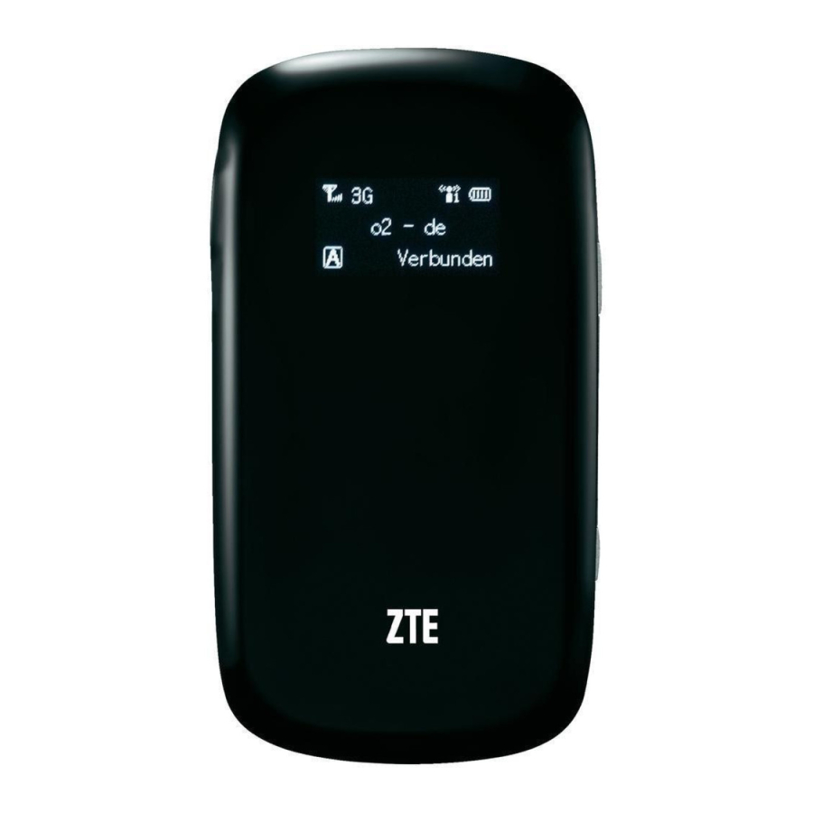 ZTE MF60 - Mobile WiFi Hotspot Quick Guide