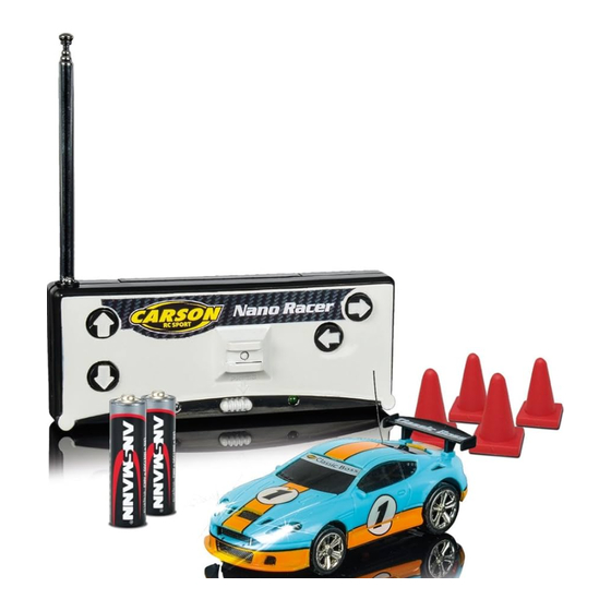 Carson Nano Racer 2.4 GHZ Instruction Manual