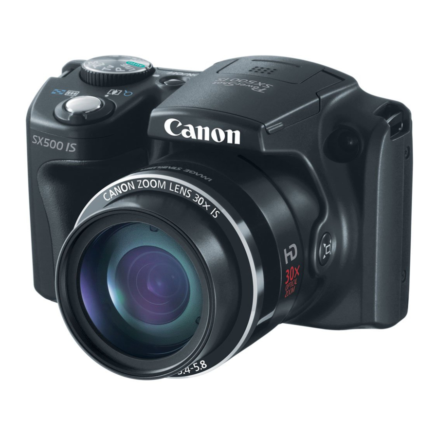 Canon PowerShot SX500 IS Manual