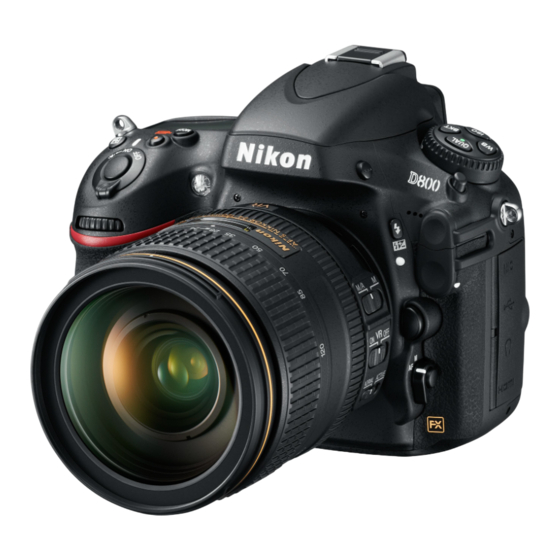 Nikon D800 Technical Manual