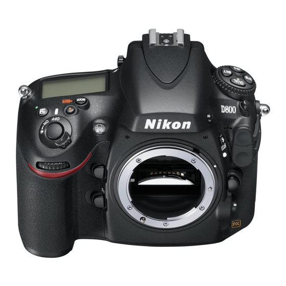 Nikon D800 Technical Manual